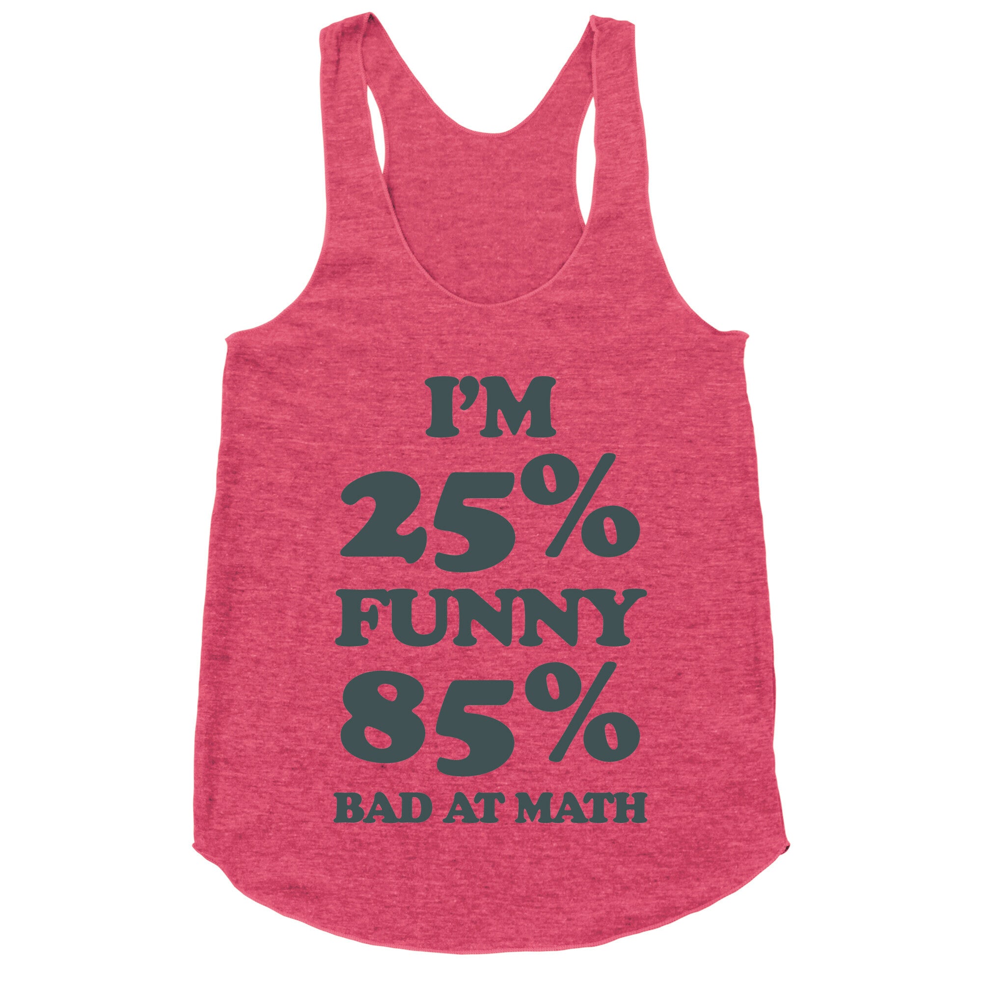 Funny/Math Ratio Racerback Tank